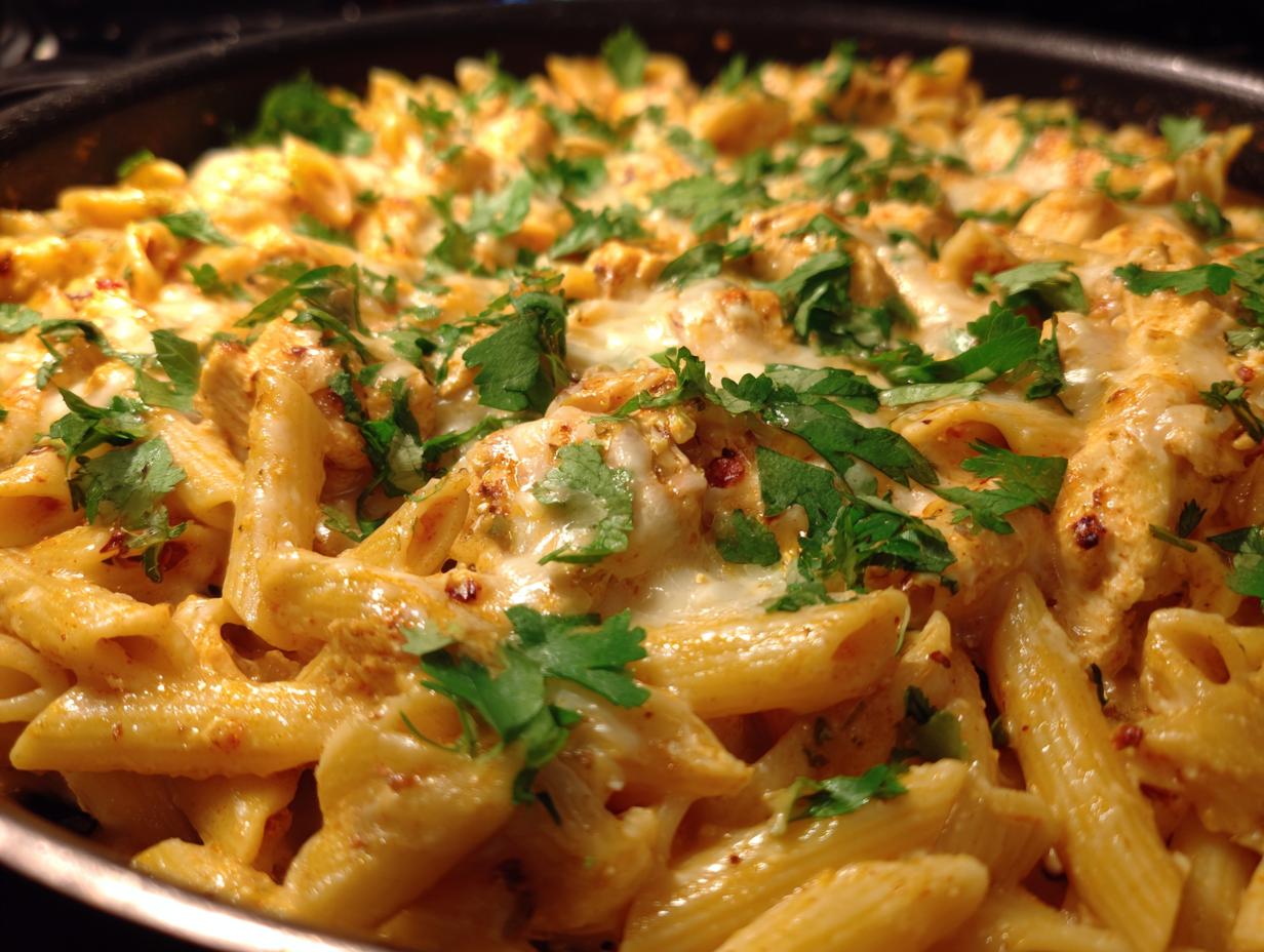 One Pot Chicken Enchilada Pasta - detail 2