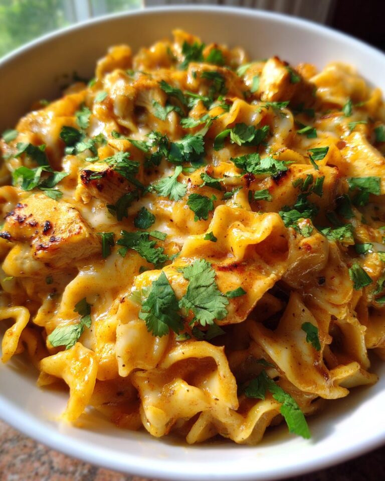 One Pot Chicken Enchilada Pasta