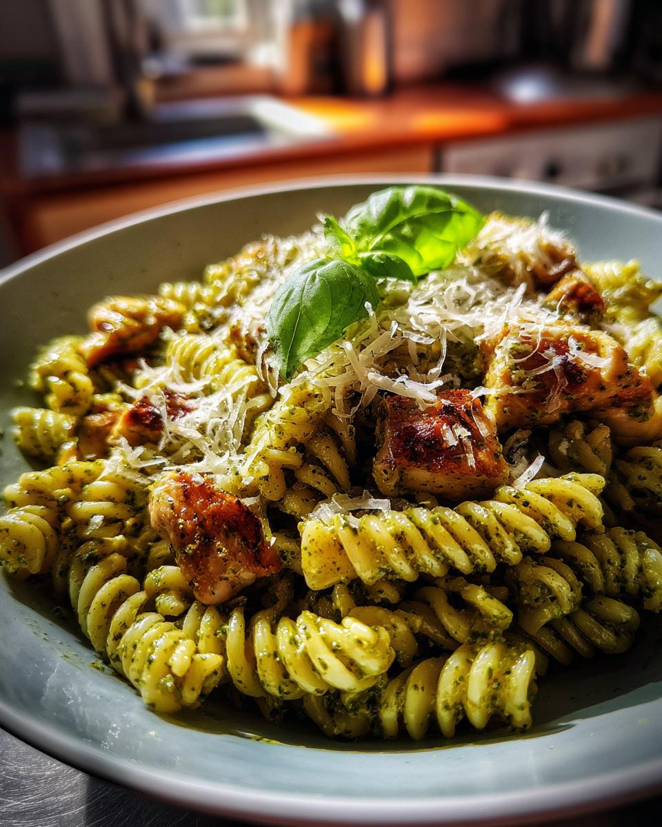 One Pot Chicken Pesto Pasta - detail 1