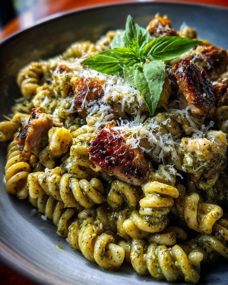 One Pot Chicken Pesto Pasta