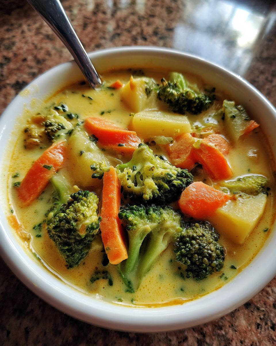 One-Pot Creamy Vegetable Soup: 1 Absolute Favorite 5 One-Pot Creamy Vegetable Soup - It's All Good Vegan - detail 1