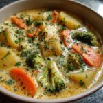 One-Pot Creamy Vegetable Soup - It's All Good Vegan
