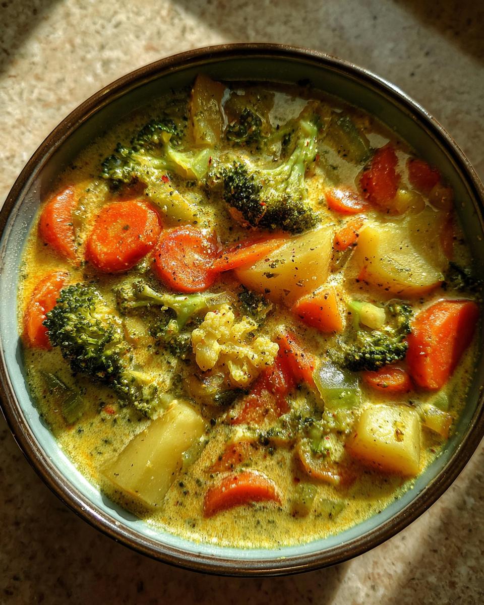 One-Pot Creamy Vegetable Soup: 1 Absolute Favorite 6 One-Pot Creamy Vegetable Soup - It's All Good Vegan - detail 2
