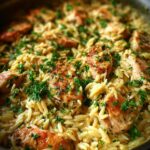 One Pot Garlic Butter Chicken Orzo