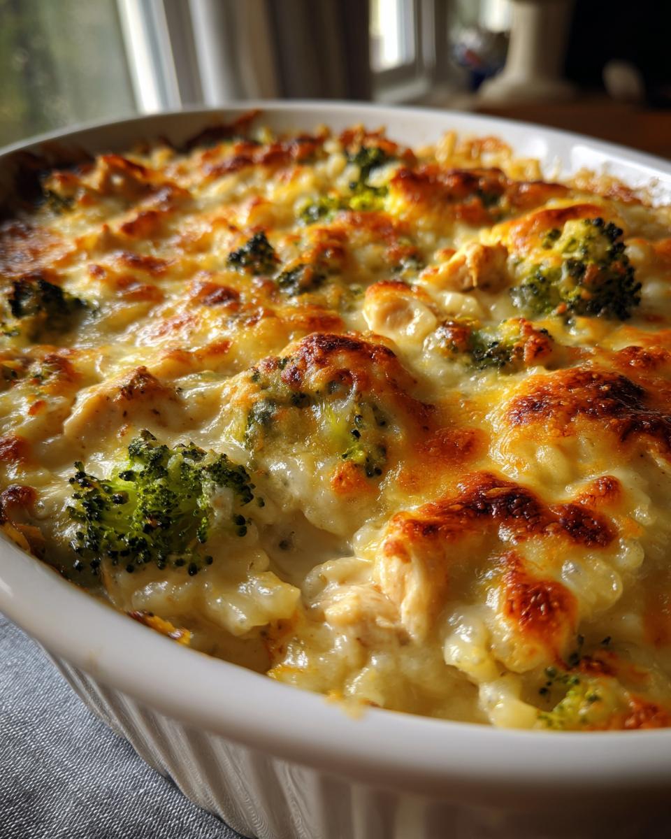 Quick Creamy Chicken Broccoli Rice Casserole - detail 1