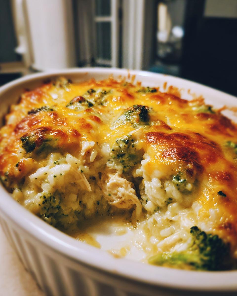 Quick Creamy Chicken Broccoli Rice Casserole - detail 2