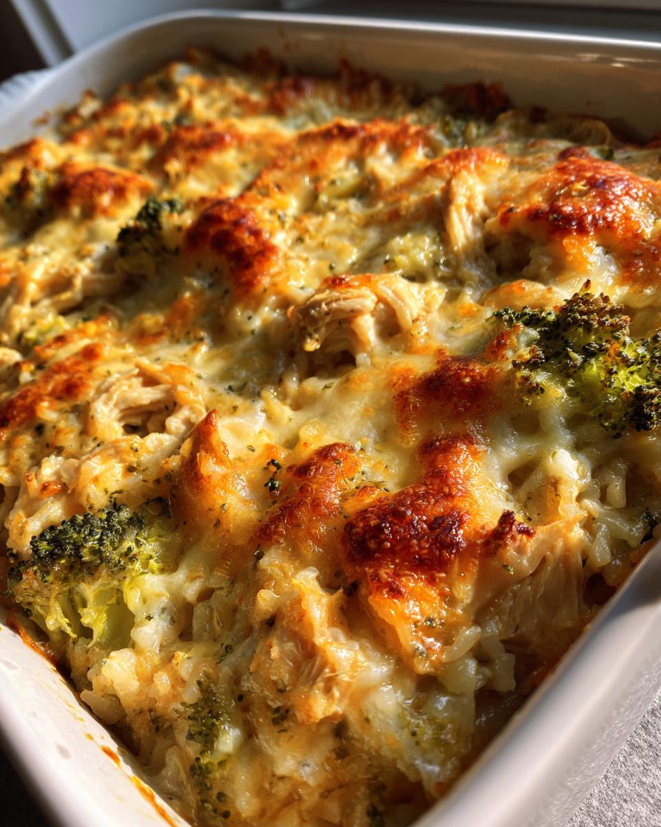 Quick Creamy Chicken Broccoli Rice Casserole - detail 3