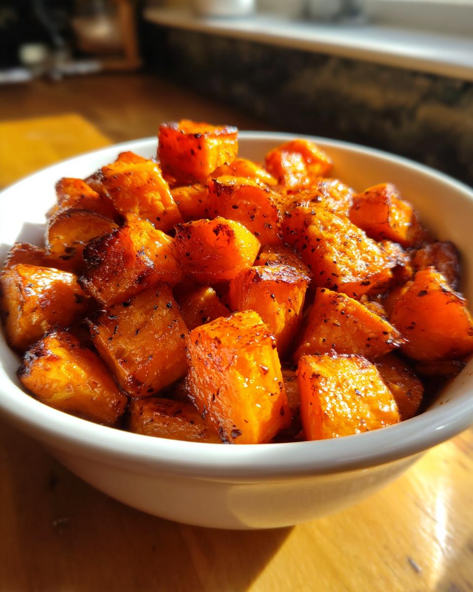Quick Roasted Sweet Potatoes with Cinnamon & Honey - detail 1