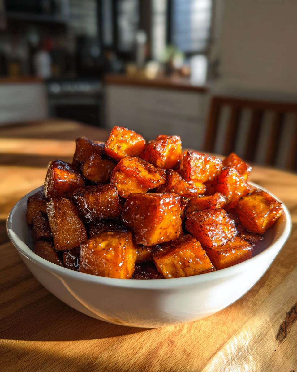 Quick Roasted Sweet Potatoes with Cinnamon & Honey - detail 2