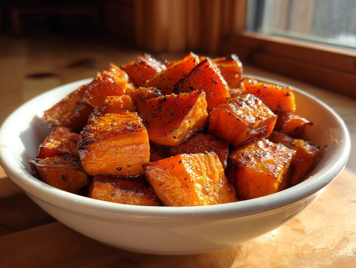 Quick Roasted Sweet Potatoes with Cinnamon & Honey - detail 3