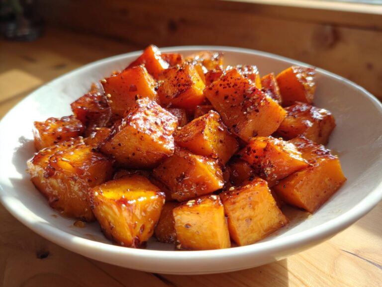 Quick Roasted Sweet Potatoes with Cinnamon & Honey