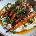 Roasted Carrots with Whipped Ricotta and Hot Honey - Recipestasteful | We're the secret ingredient for home cooks.
