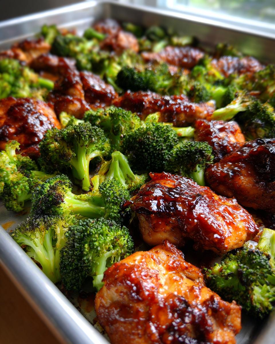 Sheet Pan BBQ Chicken and Broccoli - detail 2