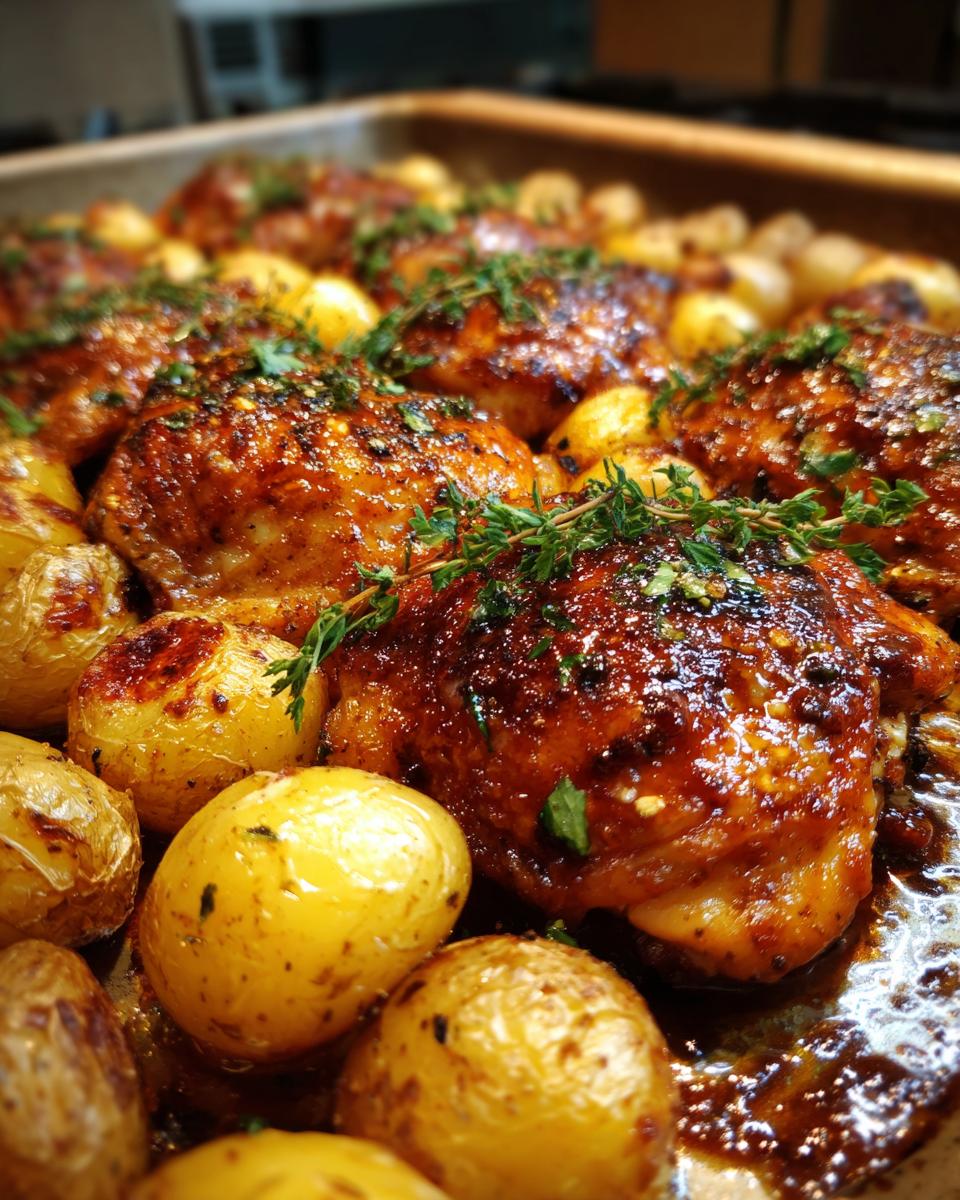 Sheet Pan BBQ Chicken and Potatoes - detail 1