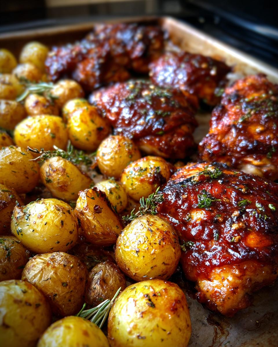 Sheet Pan BBQ Chicken and Potatoes - detail 2