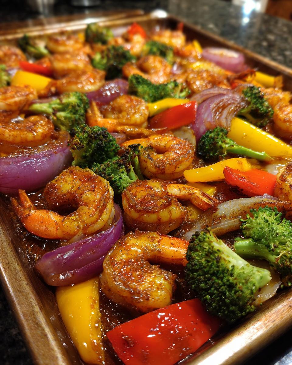 Sheet Pan BBQ Shrimp and Veggies - detail 1