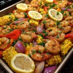 Sheet Pan Cajun Shrimp and Corn