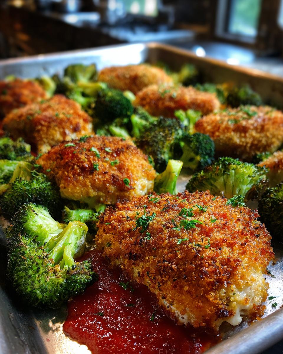 Sheet Pan Chicken Parmesan and Broccoli - detail 3