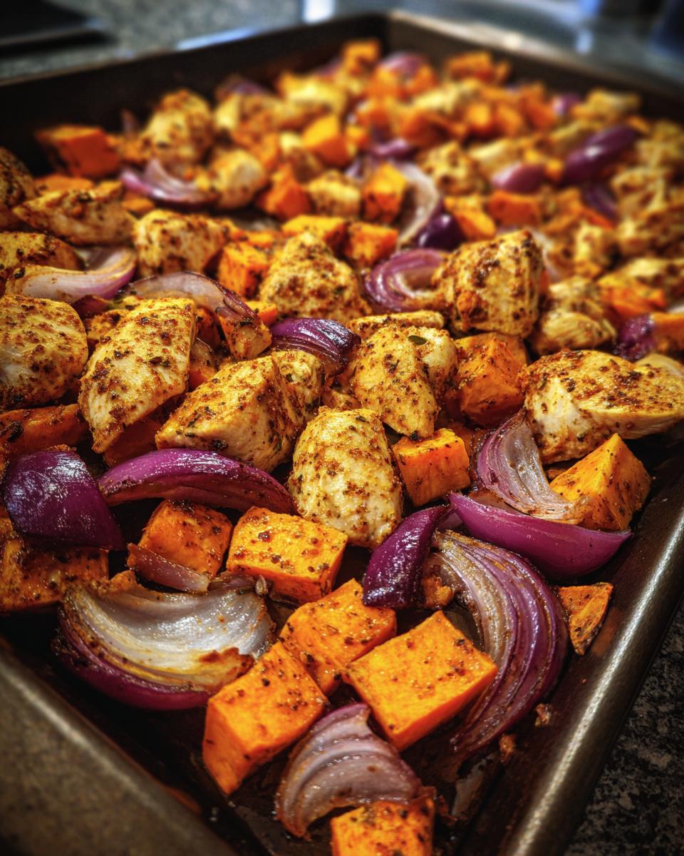 Sheet Pan Chicken and Sweet Potatoes - detail 2