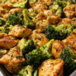 Sheet Pan Garlic Butter Chicken and Broccoli