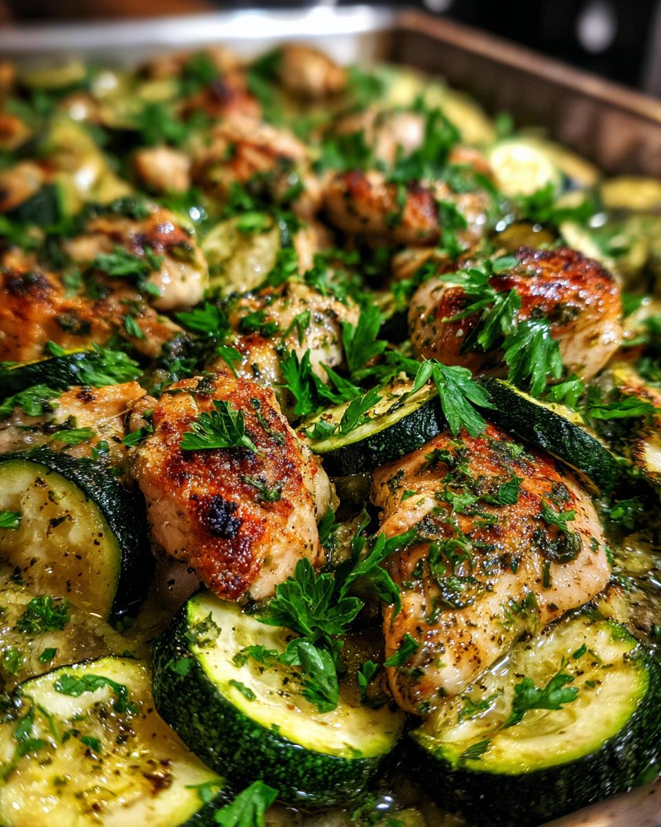 Amazing Sheet Pan Garlic Butter Chicken & Zucchini 5 Sheet Pan Garlic Butter Chicken and Zucchini - detail 1