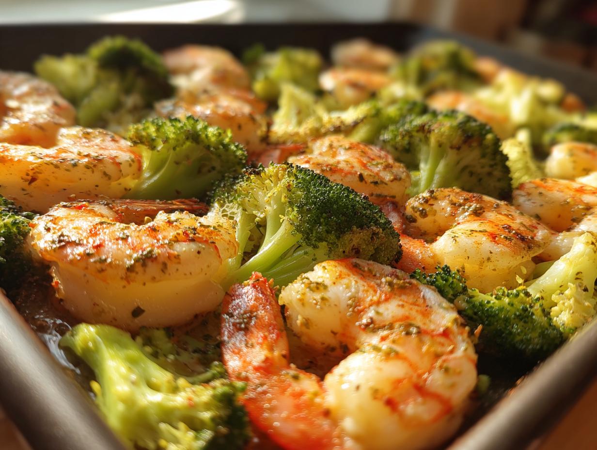 Sheet Pan Garlic Butter Shrimp and Broccoli - detail 1