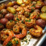 Sheet Pan Garlic Butter Shrimp and Potatoes