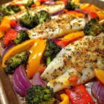 Sheet Pan Garlic Butter Tilapia and Veggies