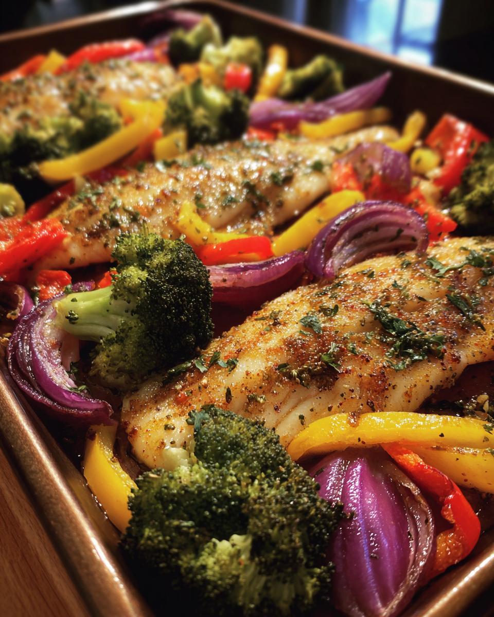 Sheet Pan Garlic Butter Tilapia and Veggies - detail 3