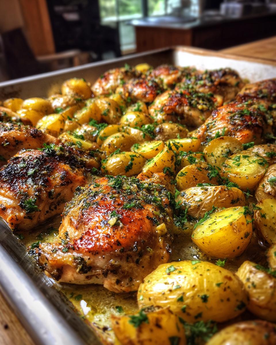 Sheet Pan Garlic Herb Chicken: 15-Minute Miracle 5 Sheet Pan Garlic Herb Chicken and Potatoes - detail 1