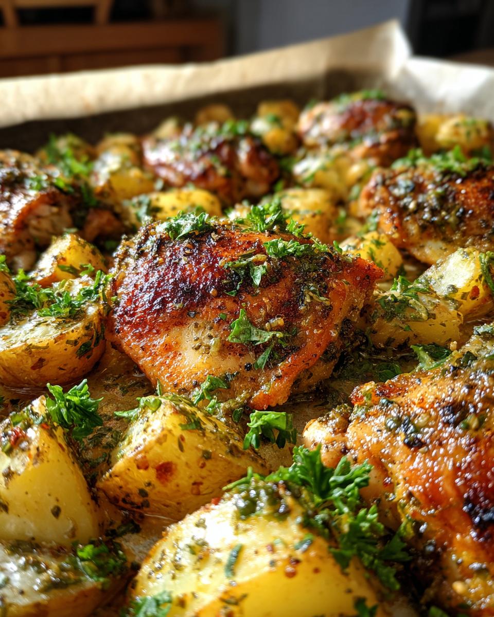 Sheet Pan Garlic Herb Chicken: 15-Minute Miracle 6 Sheet Pan Garlic Herb Chicken and Potatoes - detail 2