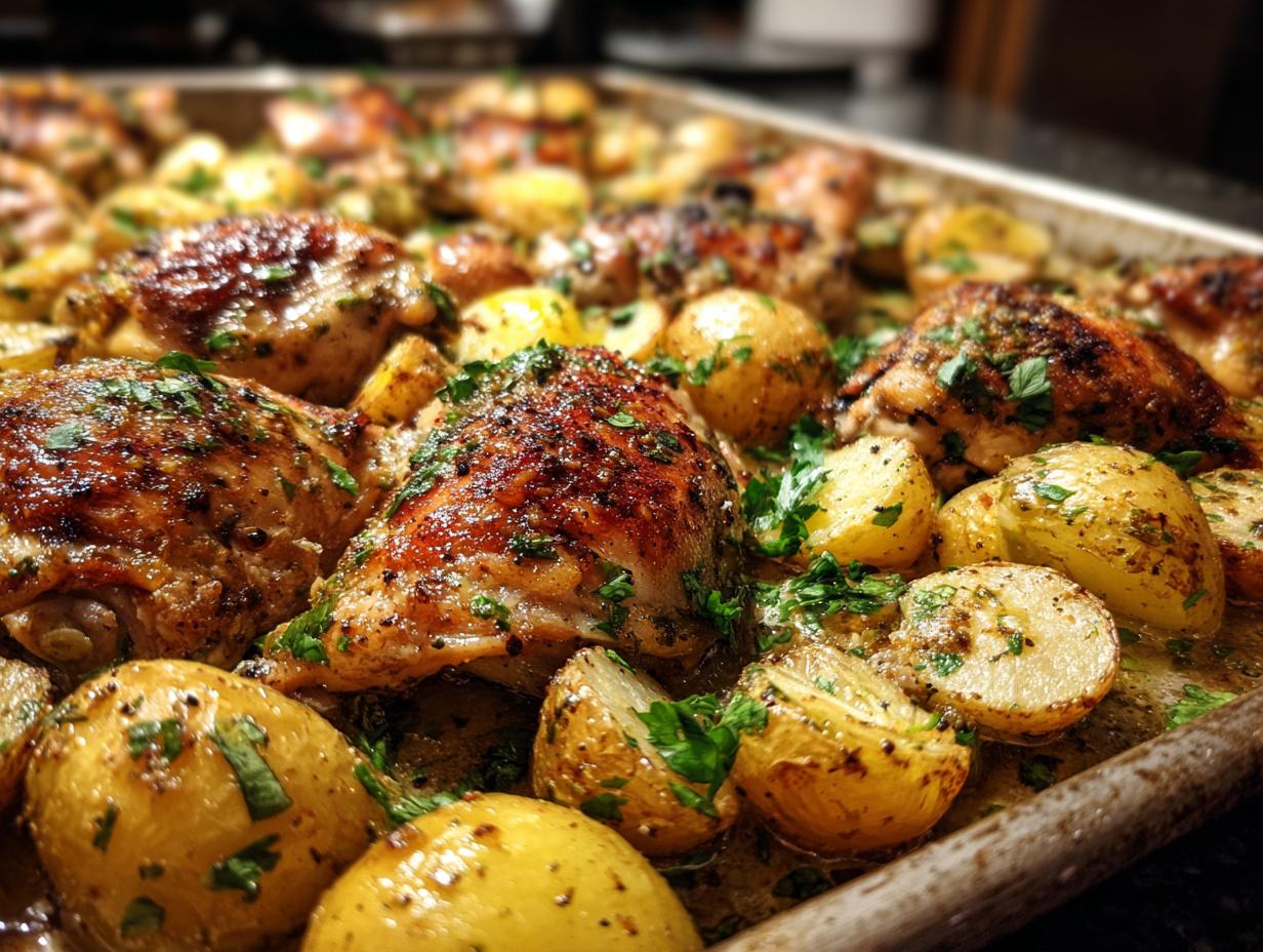 Sheet Pan Garlic Herb Chicken: 15-Minute Miracle 7 Sheet Pan Garlic Herb Chicken and Potatoes - detail 3