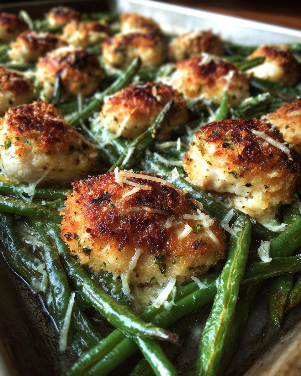 Sheet Pan Garlic Parmesan Chicken and Green Beans - detail 2
