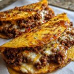 Sheet Pan Ground Beef Tacos with Hot Honey Drizzle