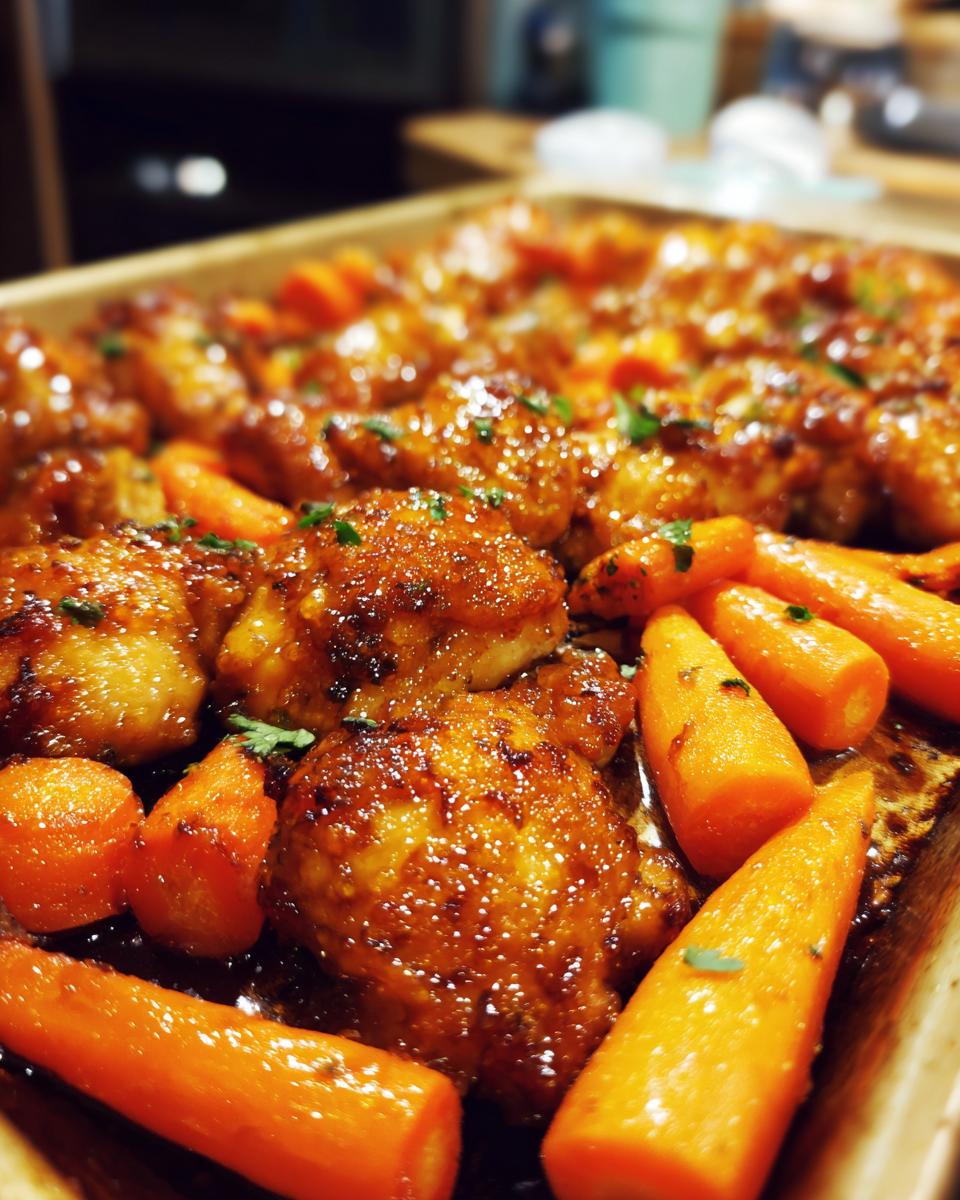 Sheet Pan Honey Garlic Chicken and Carrots - detail 2