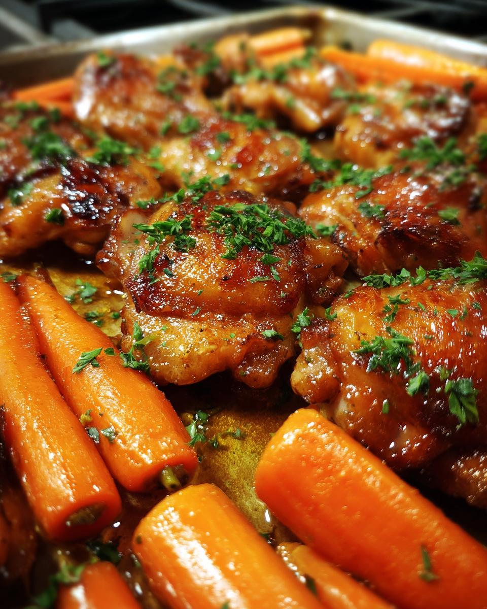 Sheet Pan Honey Garlic Chicken and Carrots - detail 1