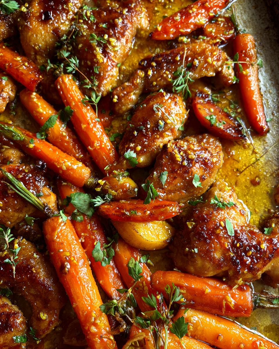 Sheet Pan Honey Garlic Chicken and Carrots - detail 3