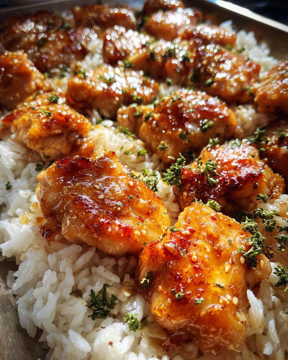 Sheet Pan Honey Garlic Chicken and Rice - detail 2