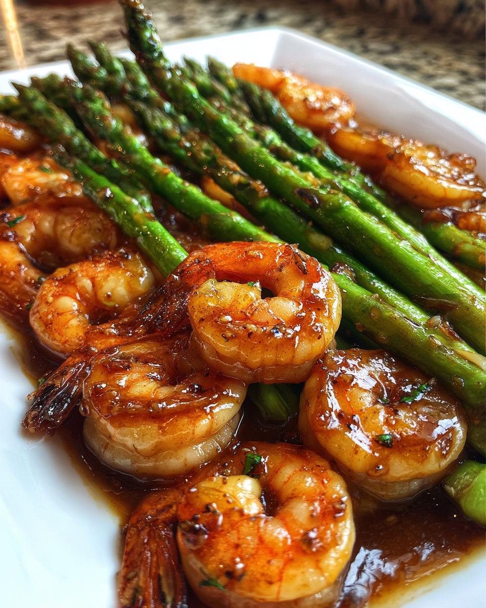 Sheet Pan Honey Garlic Shrimp and Asparagus - detail 1