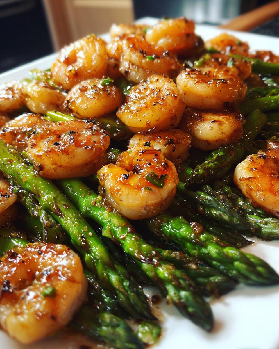 Sheet Pan Honey Garlic Shrimp and Asparagus - detail 2