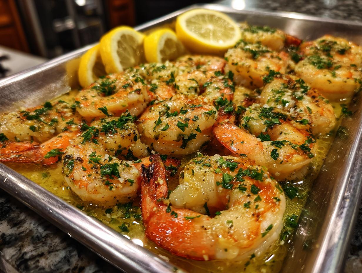 Sheet Pan Lemon Garlic Butter Shrimp - detail 1