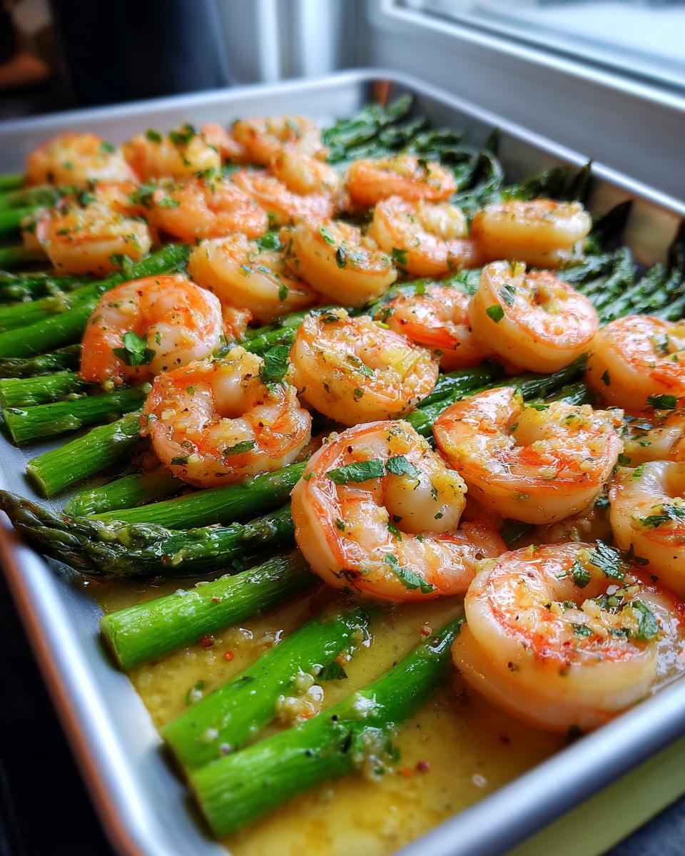Sheet Pan Lemon Garlic Shrimp: 10 Min Dinner 5 Sheet Pan Lemon Garlic Shrimp and Asparagus - detail 1