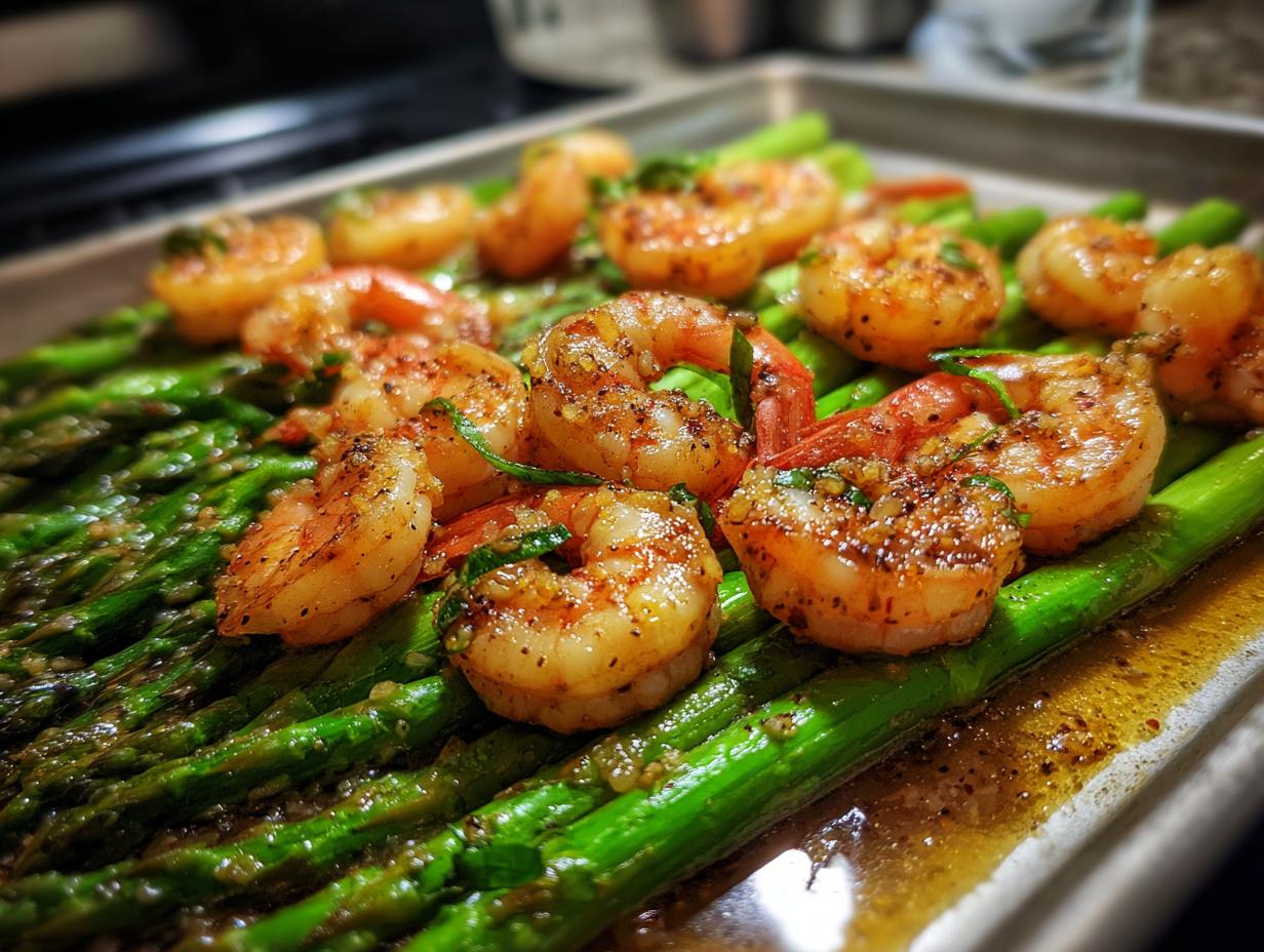 Sheet Pan Lemon Garlic Shrimp: 10 Min Dinner 7 Sheet Pan Lemon Garlic Shrimp and Asparagus - detail 3