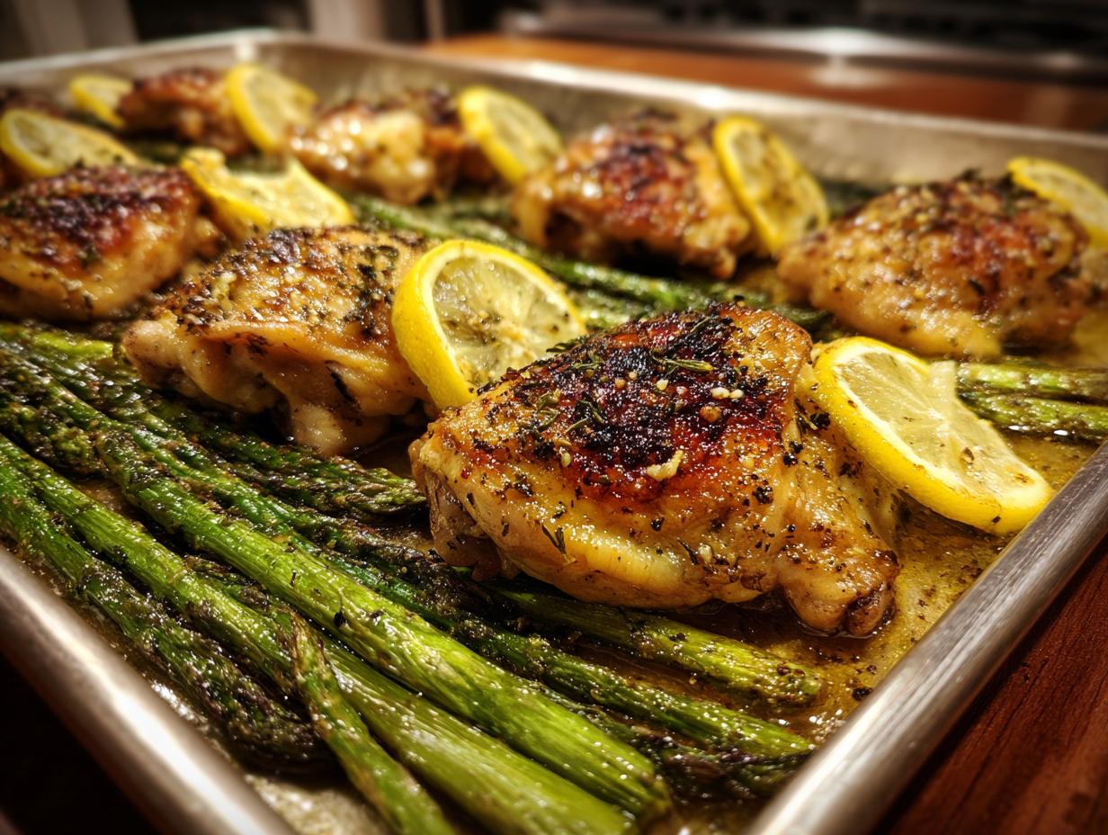 Sheet Pan Lemon Herb Chicken and Asparagus - detail 3