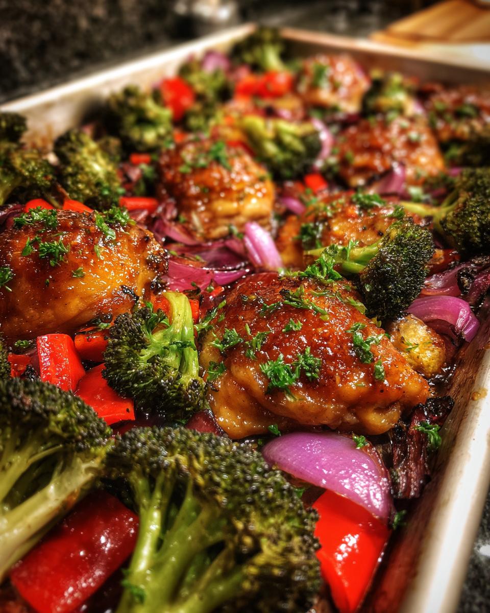 Sheet Pan Maple Dijon Chicken and Vegetables - detail 1