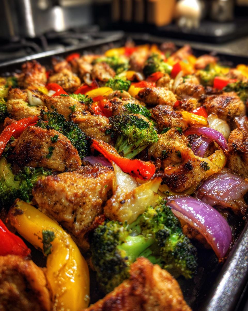 Sheet Pan Parmesan Chicken: Delicious 1-Pan Meal 5 Sheet Pan Parmesan Chicken and Veggies - detail 1