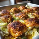 Sheet-Pan Roast Chicken and Cabbage