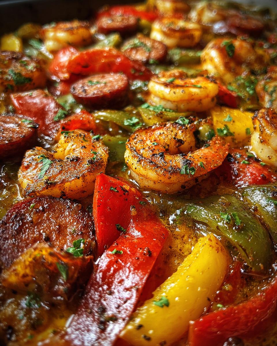Sheet Pan Shrimp and Sausage Bake - detail 1