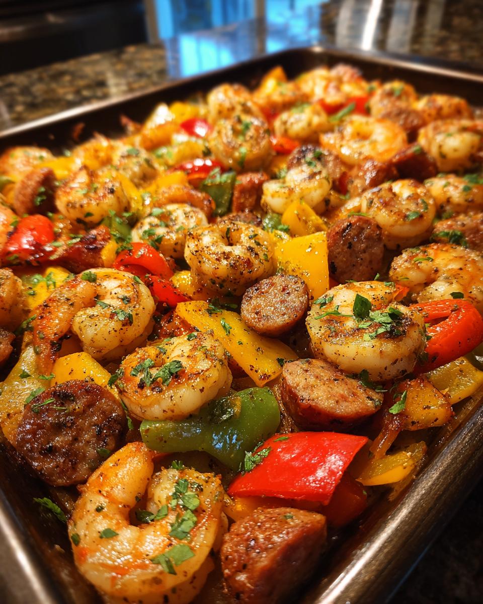 Sheet Pan Shrimp and Sausage Bake - detail 3