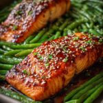 Sheet Pan Teriyaki Salmon and Green Beans